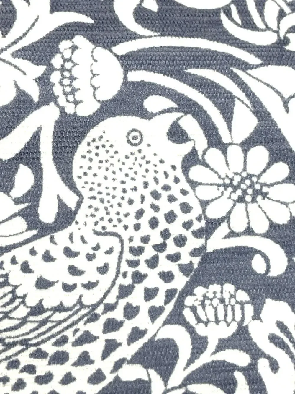 William Morris & Co Bird Strawberry Thief Shower Curtain Blue White LIGHTWEIGHT